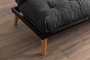 Atelier Del Sofa Saki - Sofá cama de 3 plazas Gris oscuro